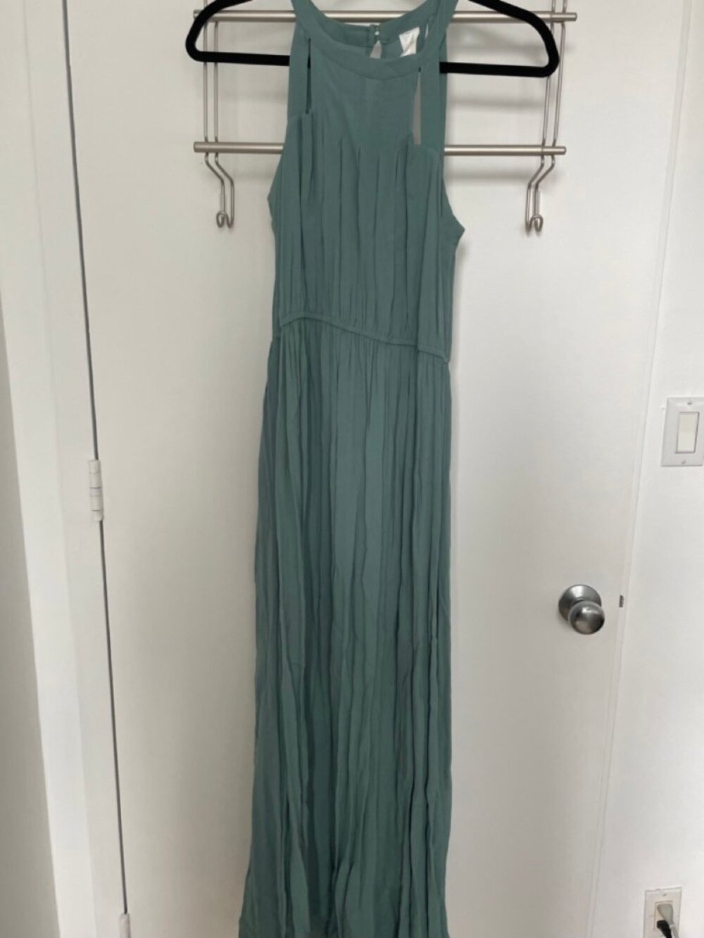 High neck maxi dress
